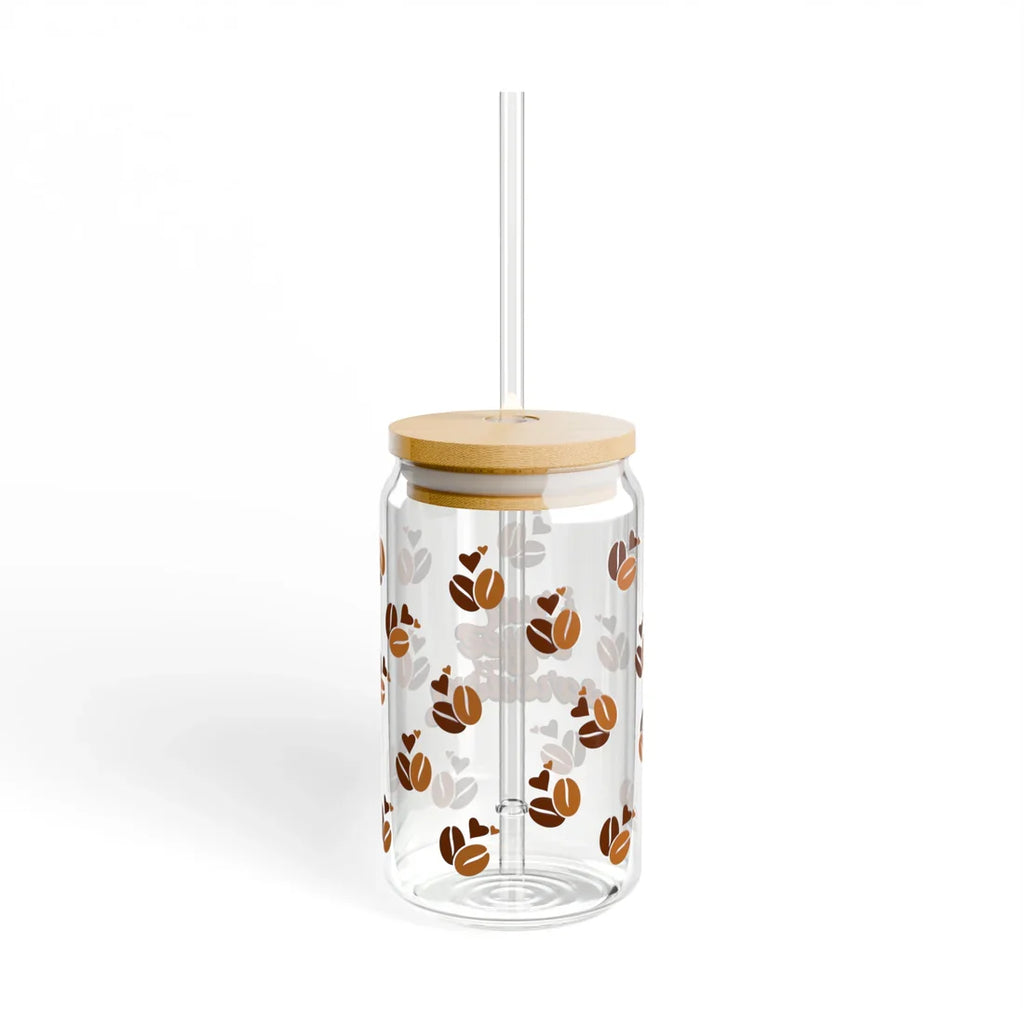 Coffee and Sarcasm Sipper Glass, 16oz