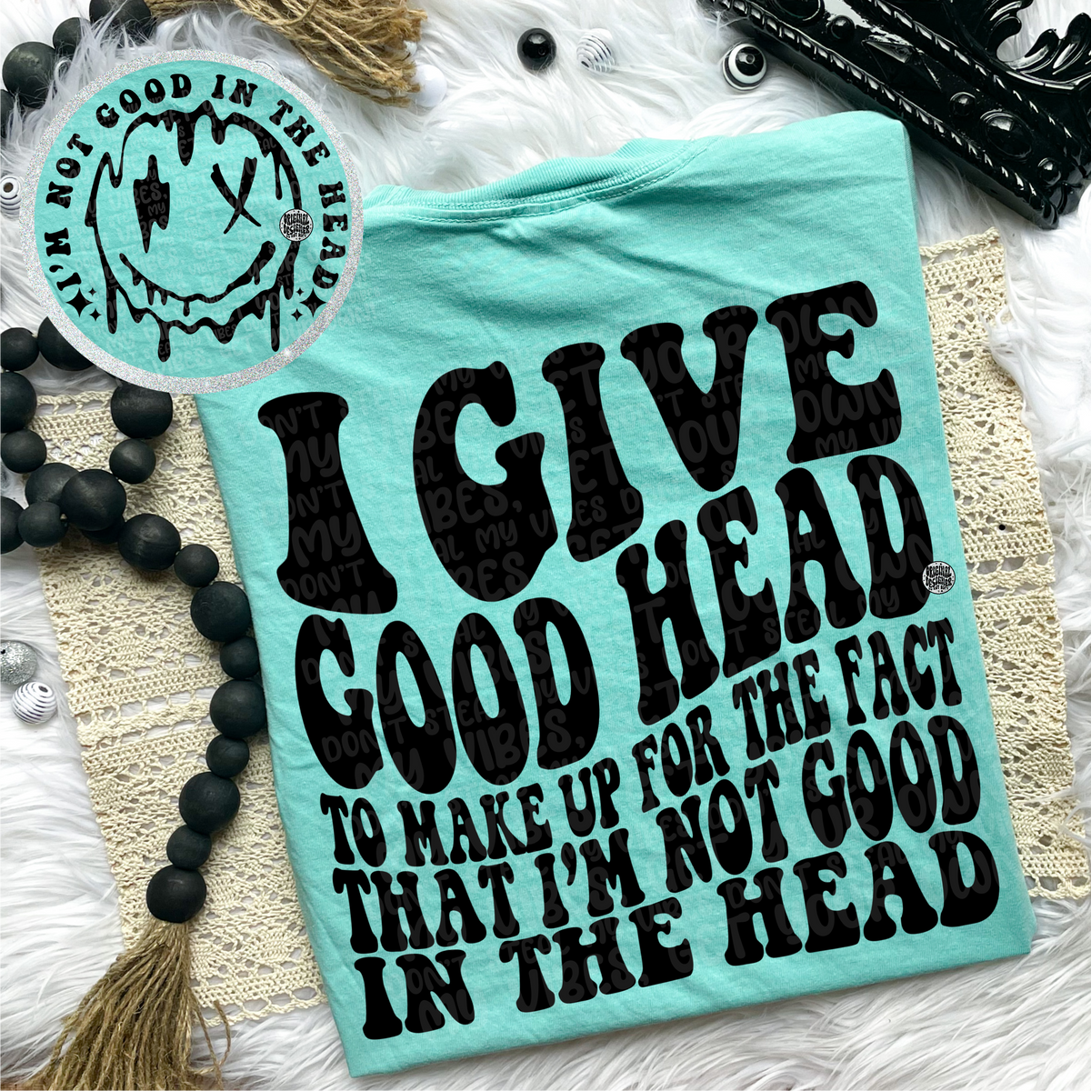 I’m not good in the head Comfort Colors T-Shirt product image 2