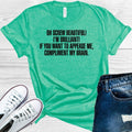 Grey's Anatomy: Screw Beautiful I'm Brilliant Graphic Tee product image 1