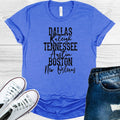 Dallas Raleigh Tennessee Austin Boston New Orleans Graphic product image 1