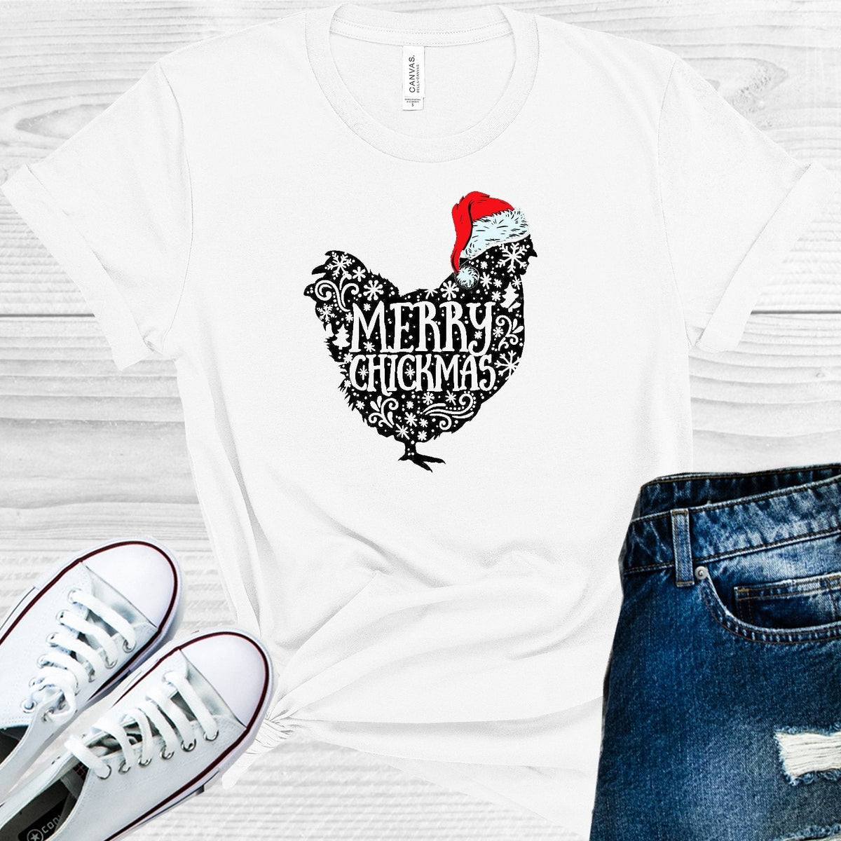Merry Chickmas Graphic Tee product image 1