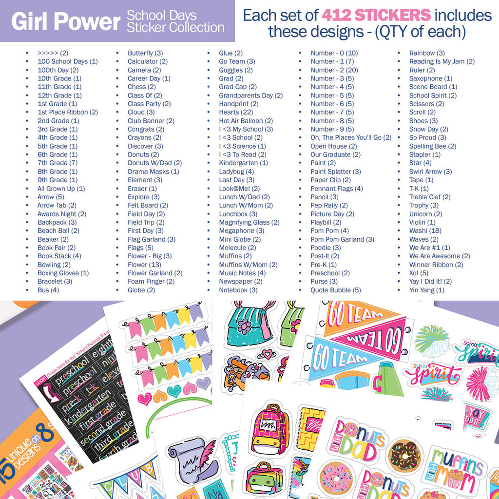 Mom Must-Have School Keepsake Kit | Class Keeper® + Photo Prop Deck + School Stickers