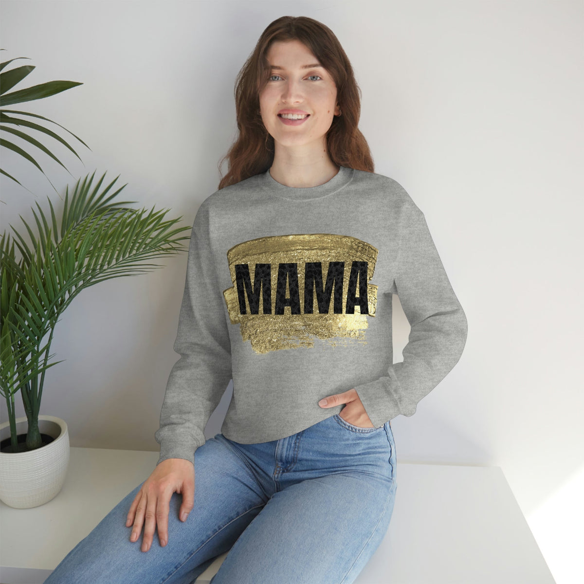 Gold and Black Leopard Mama Sweatshirt product image 3