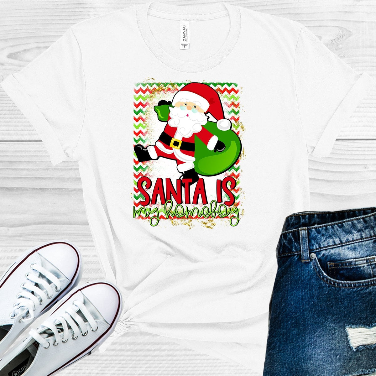 Santa is My Homeboy Graphic Tee product image 1