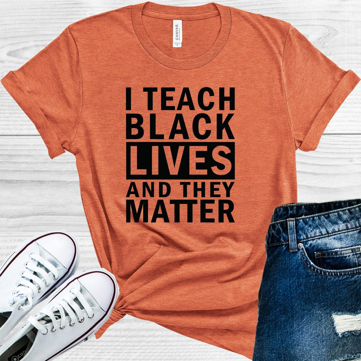 I Teach Black Lives and They Matter Graphic Tee product image 1