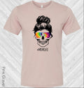 #momlife Tie-Dye Skull Graphic Tee product image 1