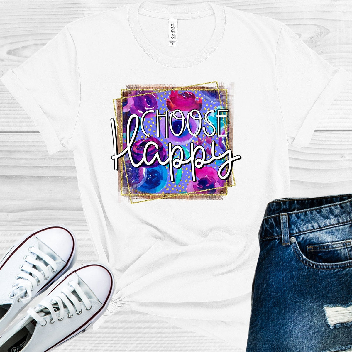 Choose Happy Graphic Tee product image 1